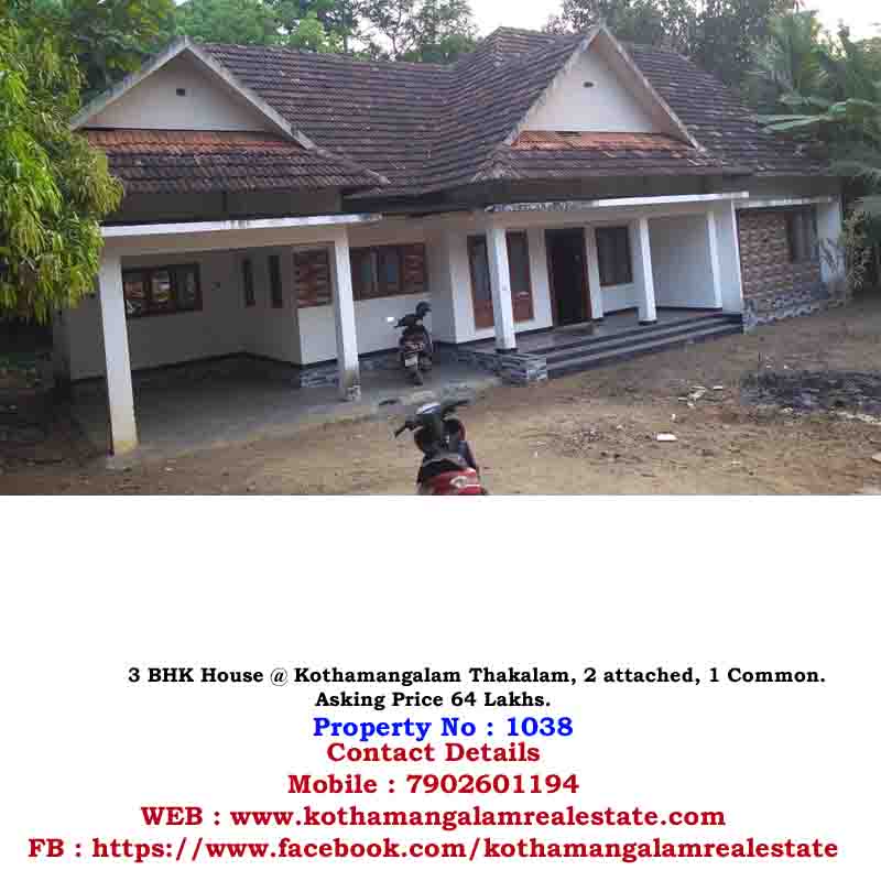 House for sale in Kothamangalam,Thankalam